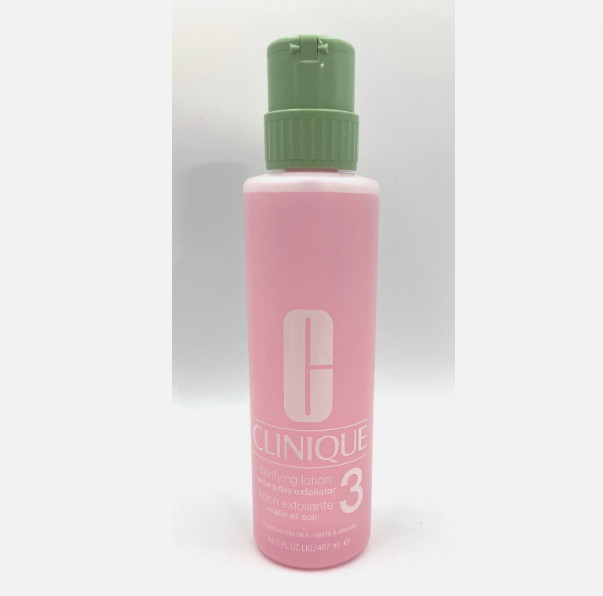 Clinique JUMBO Clarifying Lotion 3 Combination Oily Skin~16.5oz/487ml with Pump