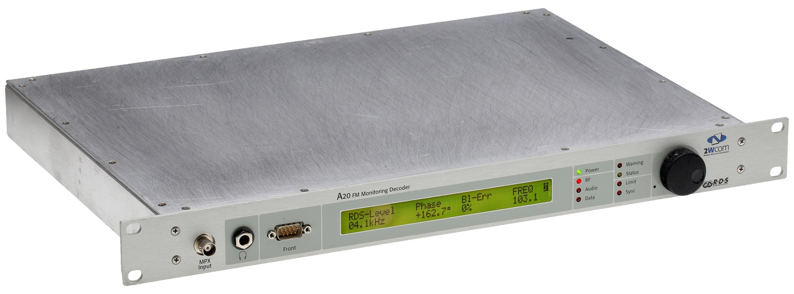 2WCOM A20 FM Monitoring Decoder Radio RF RDS/RBDS Receiver for FM Transmission