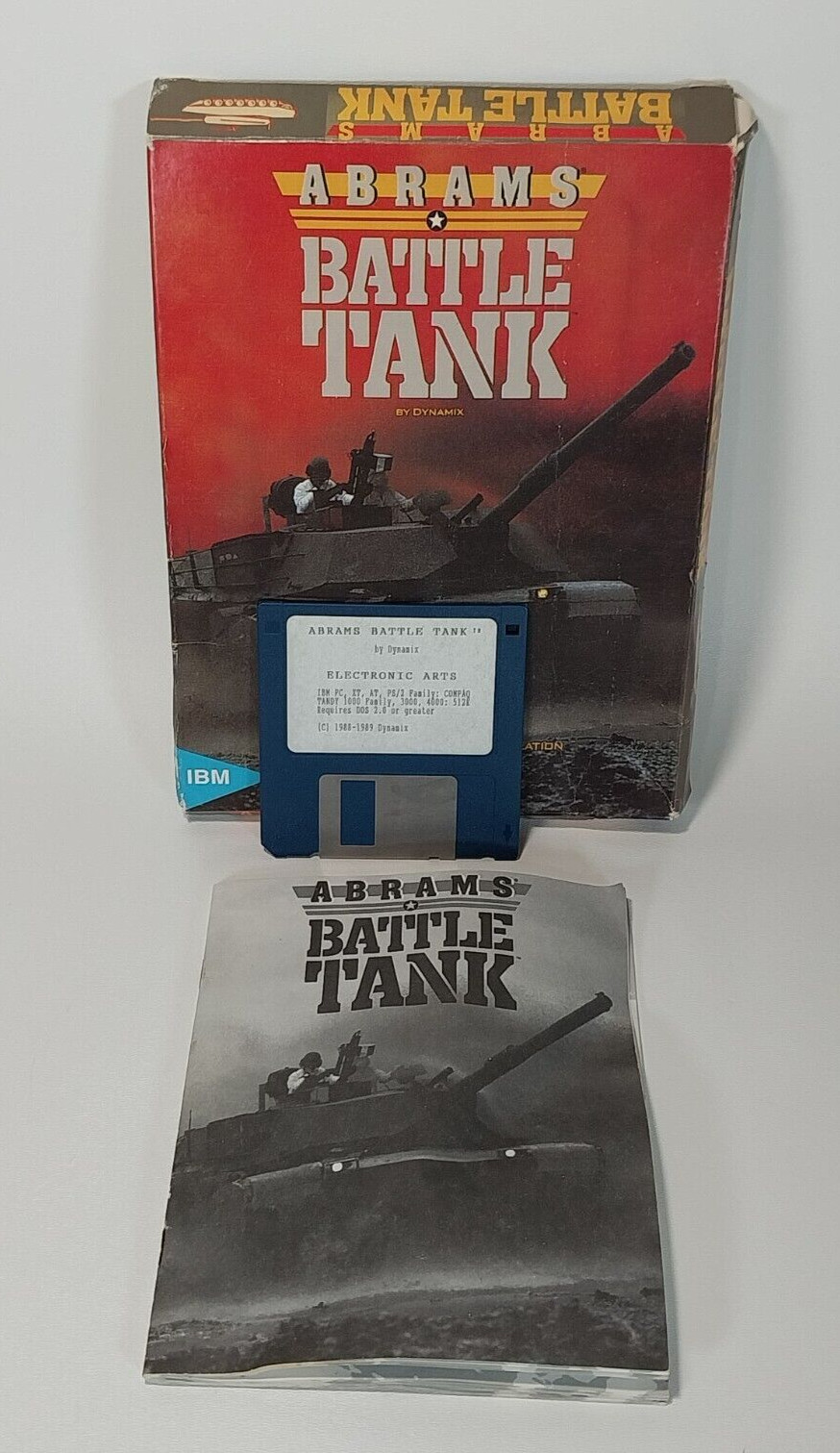 Abrams Battle Tank (IBM PC, 1988) Electronic Arts Tandy Vintage PC Video Game