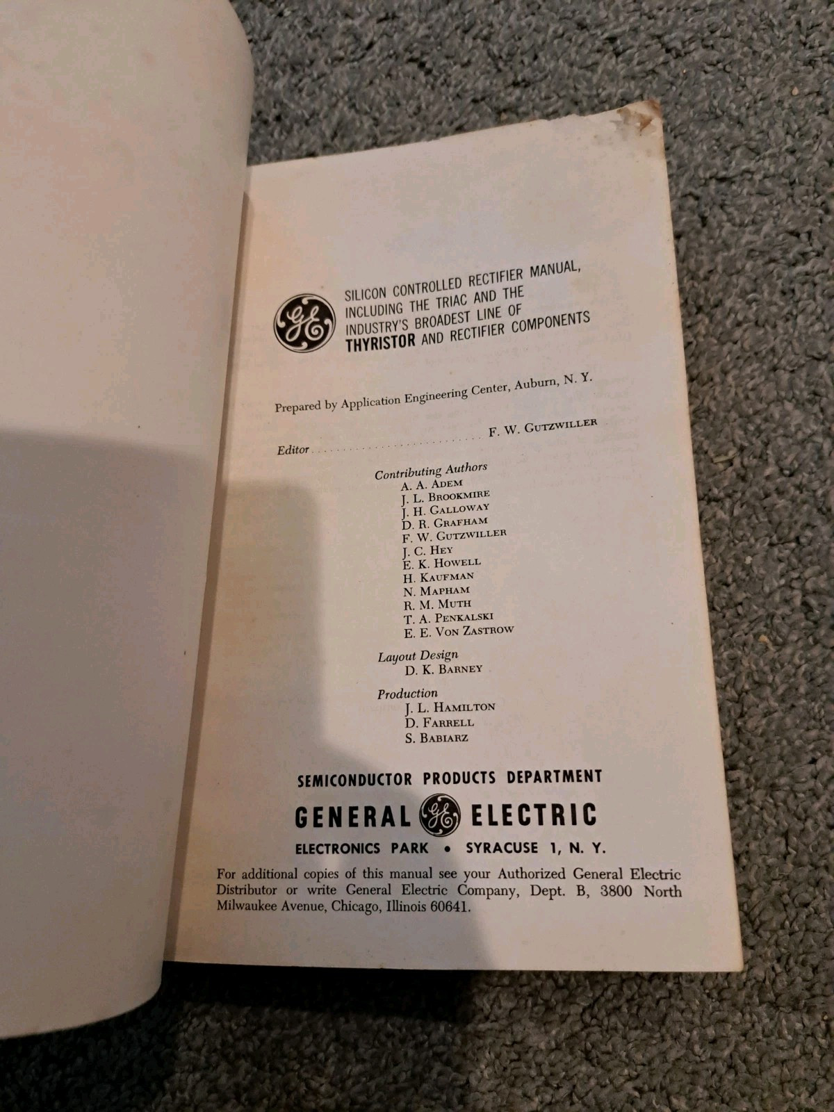 GE SCR Manual 4th Edition 1967 Silicon Rectifier Manual S3-60