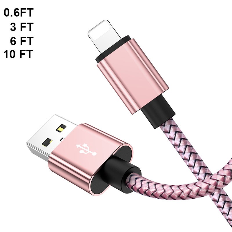 USB A Fast Charge Charger Cable for iPhone 14 13 12 11 Pro Max X XR SE Cord 10FT