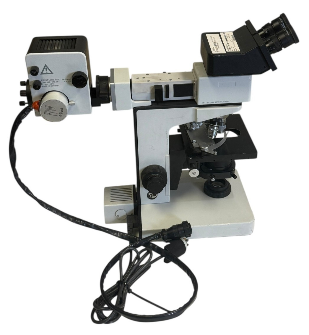 Leitz Laborlux D Microscope Trinocular Oil 50x DPlan Illuminator Germany
