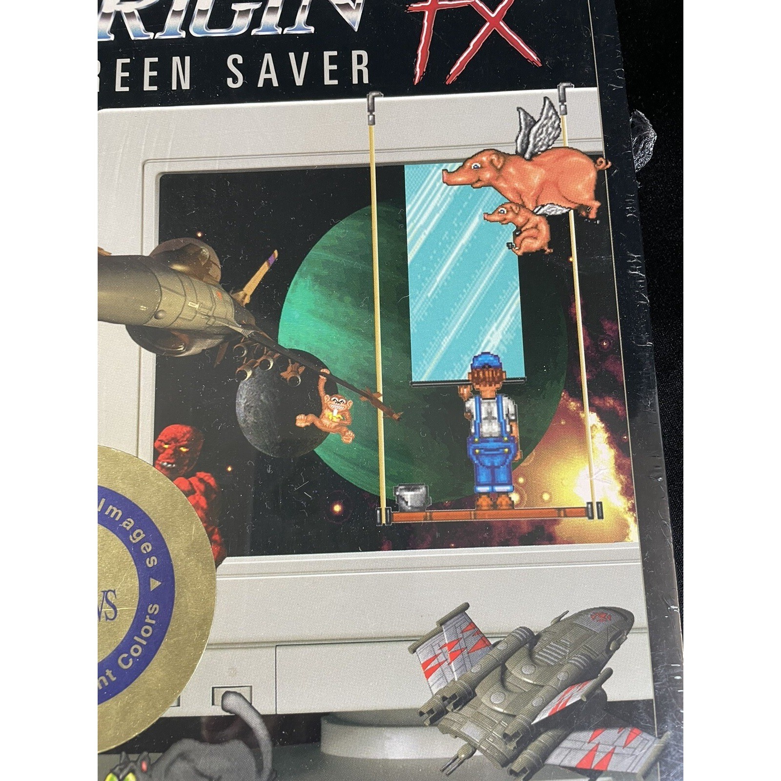 SEALED Vintage Origin Fx Screen Saver MS-DOS 3.5" Floppy Disk