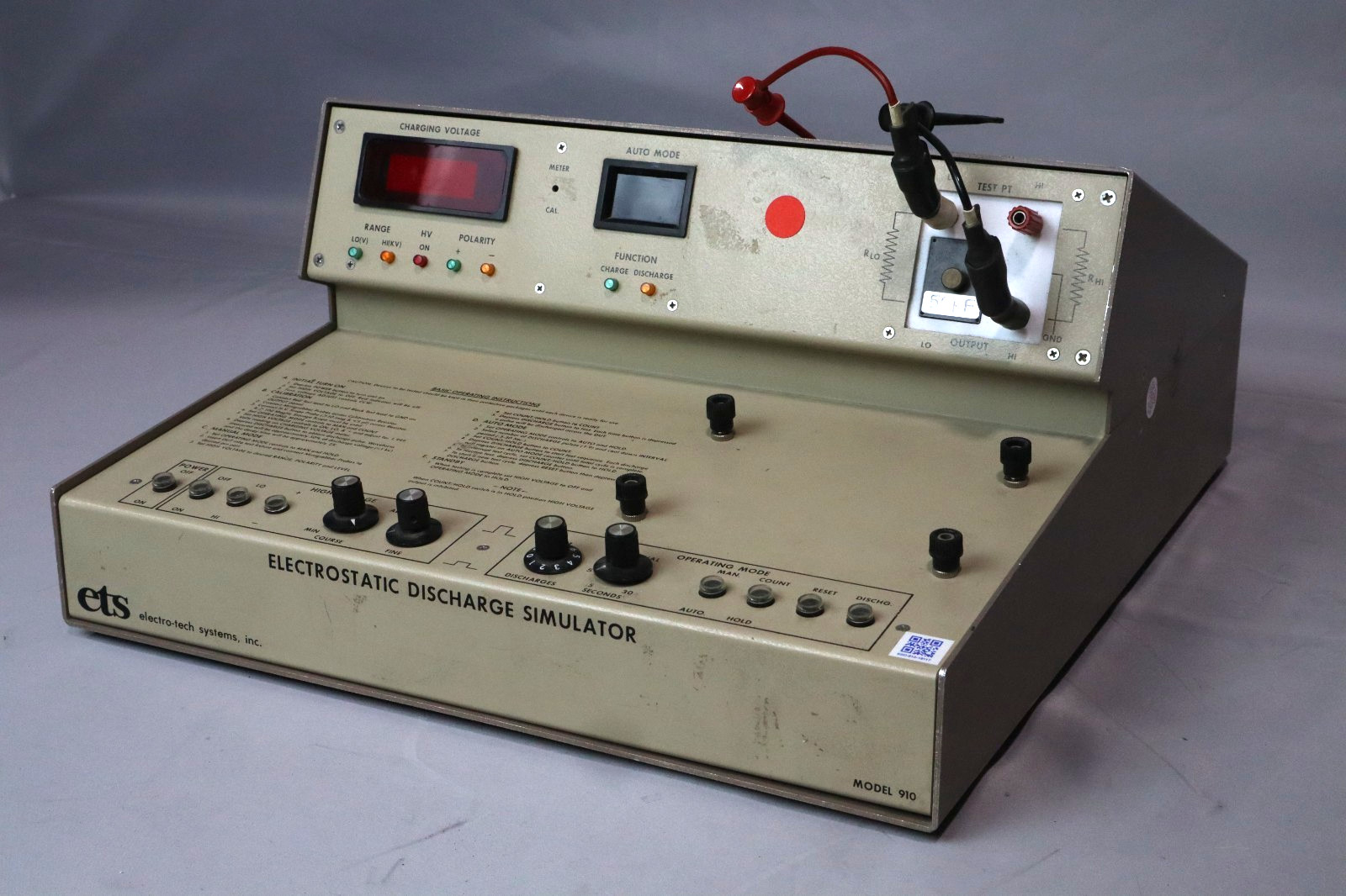 ETS EDS Simulator Model 910 | FOR PARTS ONLY