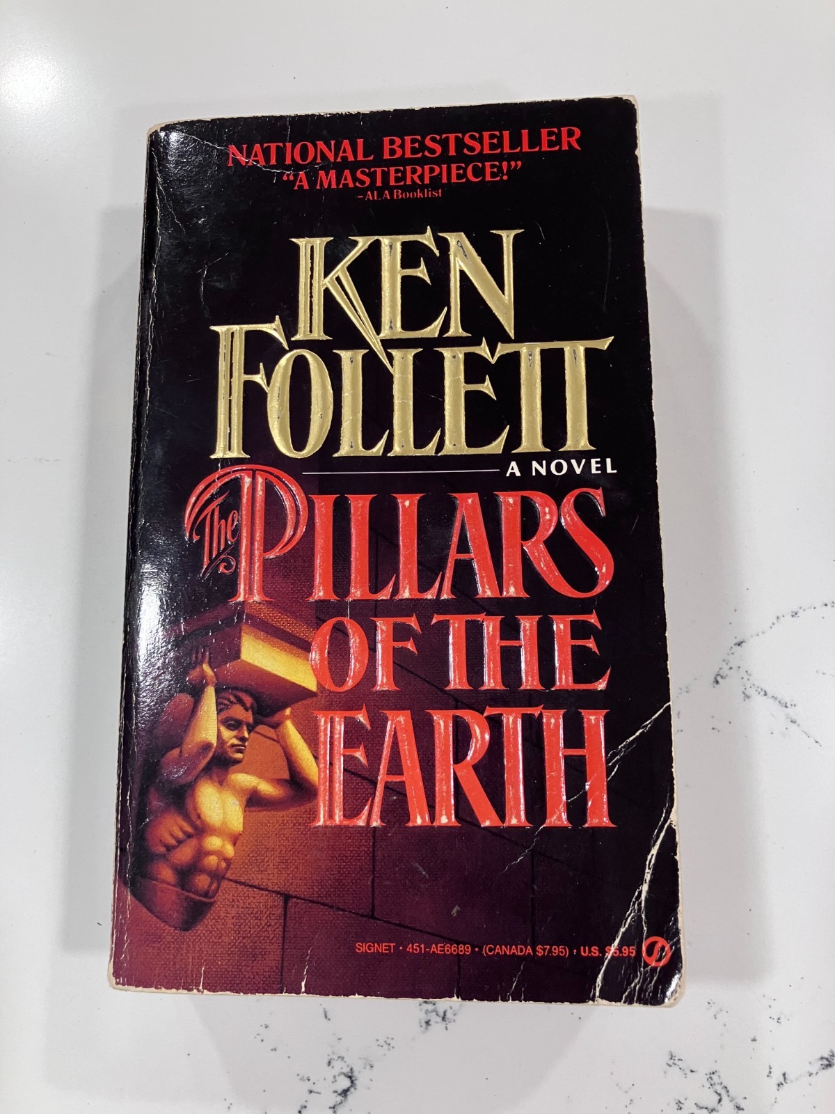 SIGNET - THE PILLARS OF THE EARTH BY KEN FOLLETT 1ST PRINTING! (Paperback)