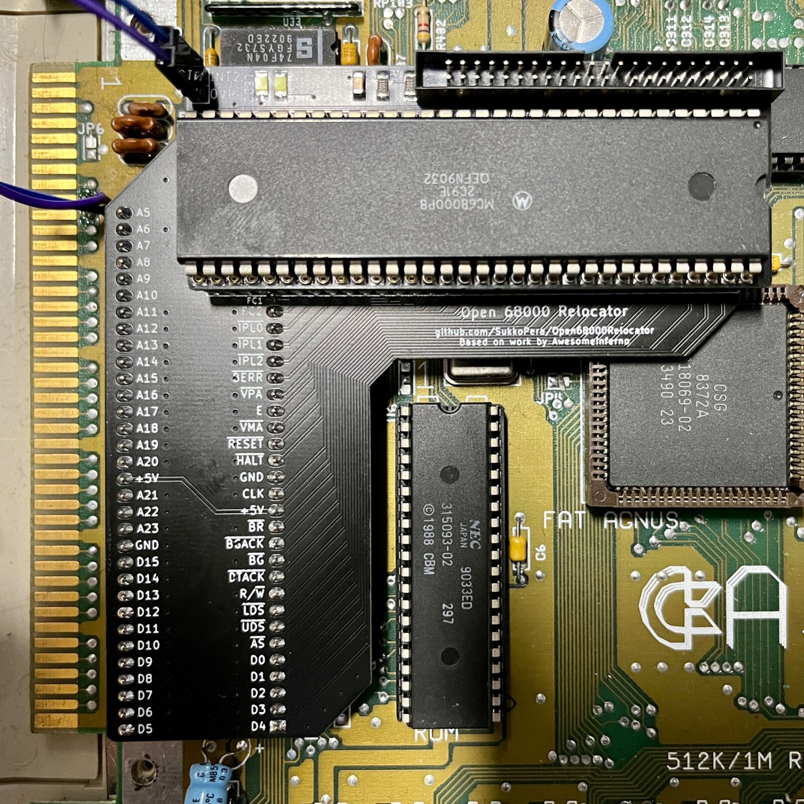 Amiga 500 A500 IDE Controller / 8MB 8 MB Fast RAM NEW from DIYCHRIS