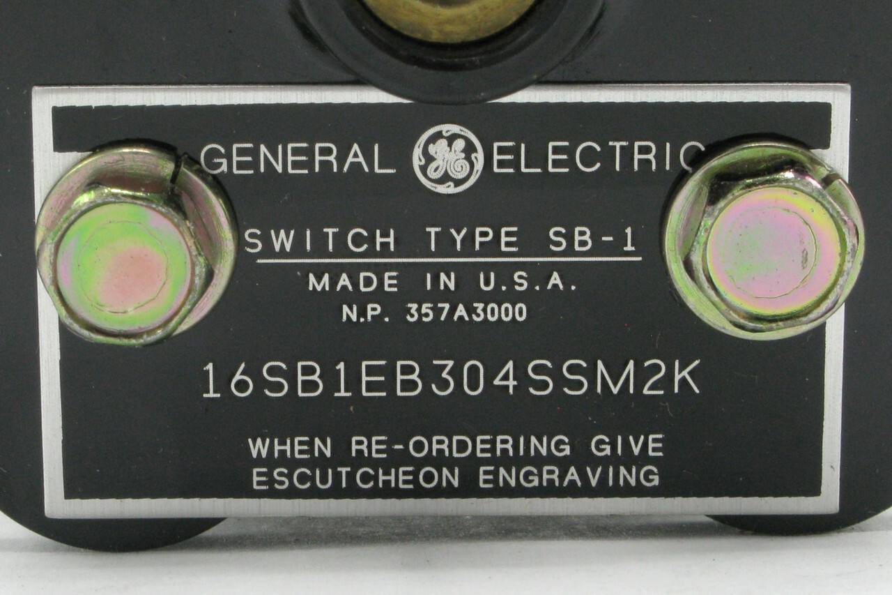 GE 16SB1EB304SSM2K SB1 Rotary Switch