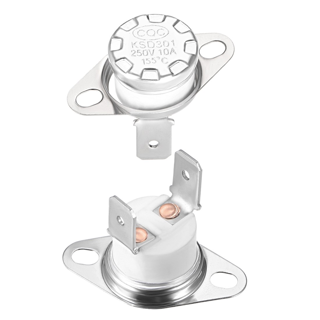 2 x Temperature Control Switch Thermostat 155°C 10A Normally Closed NC