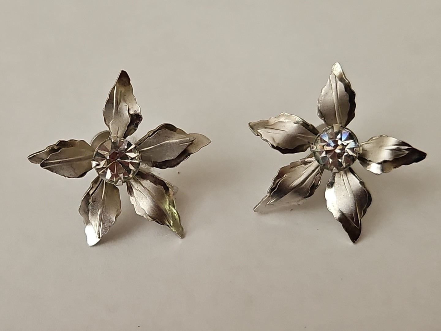 Vintage Signed BN Screwback Earrings