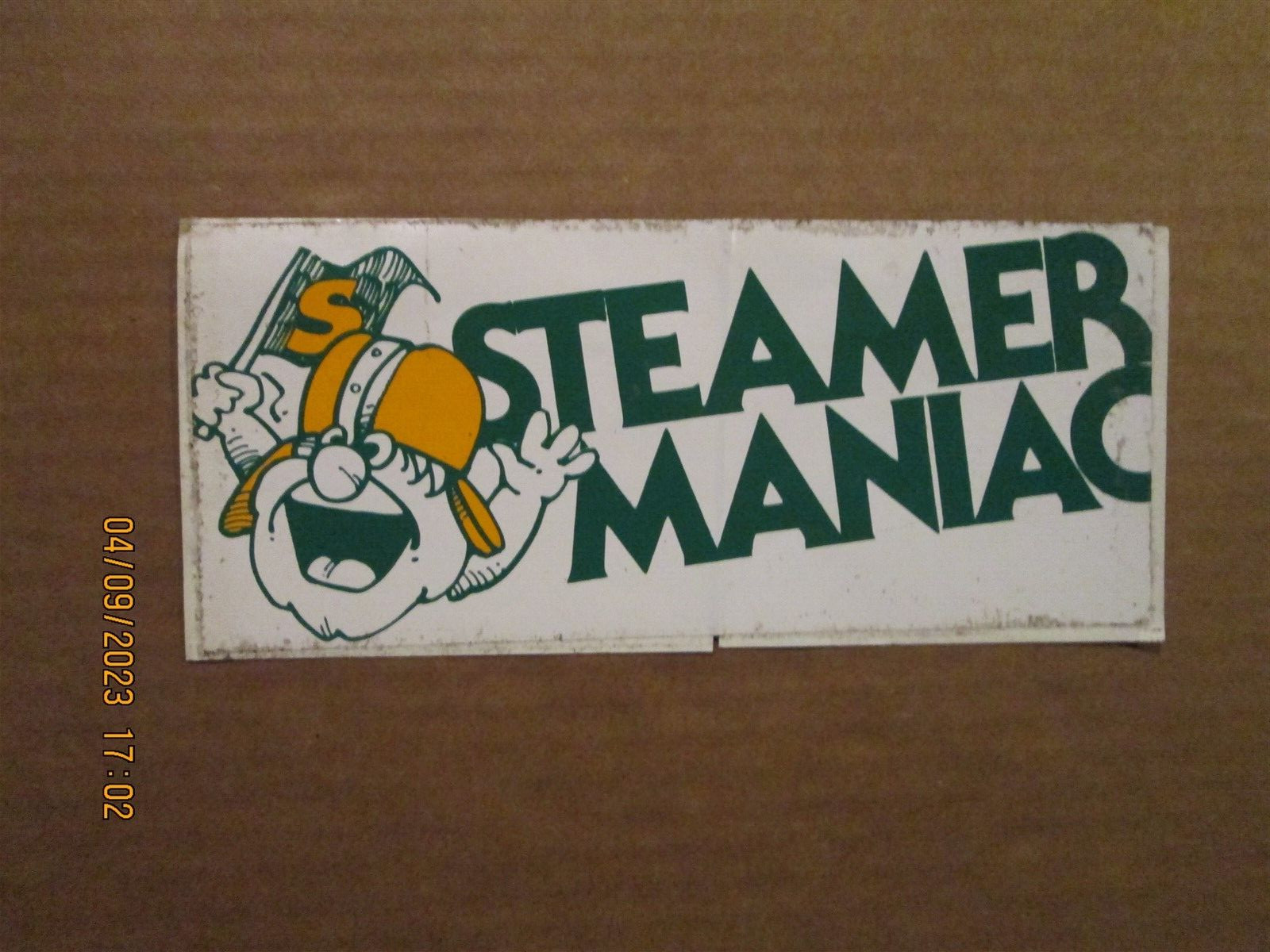 WFL Shreveport Steamer Vintage Defunct 1974-75 Steamer Maniac Bumper Sticker