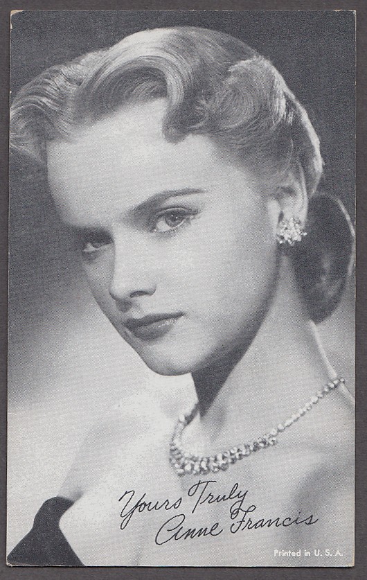 Actress Anne Francis arcade card 1940s