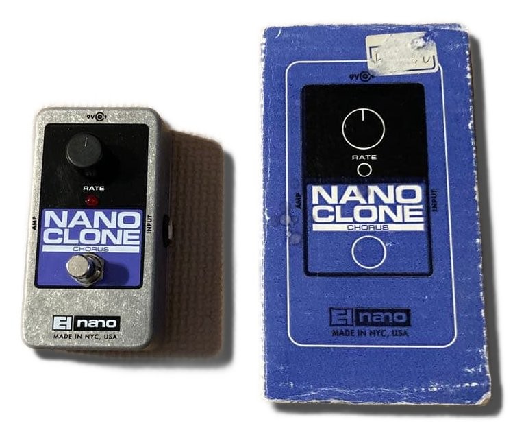 ELECTRO-HARMONIX NANO CLONE Chorus Effects Pedal Tested & Works 9202