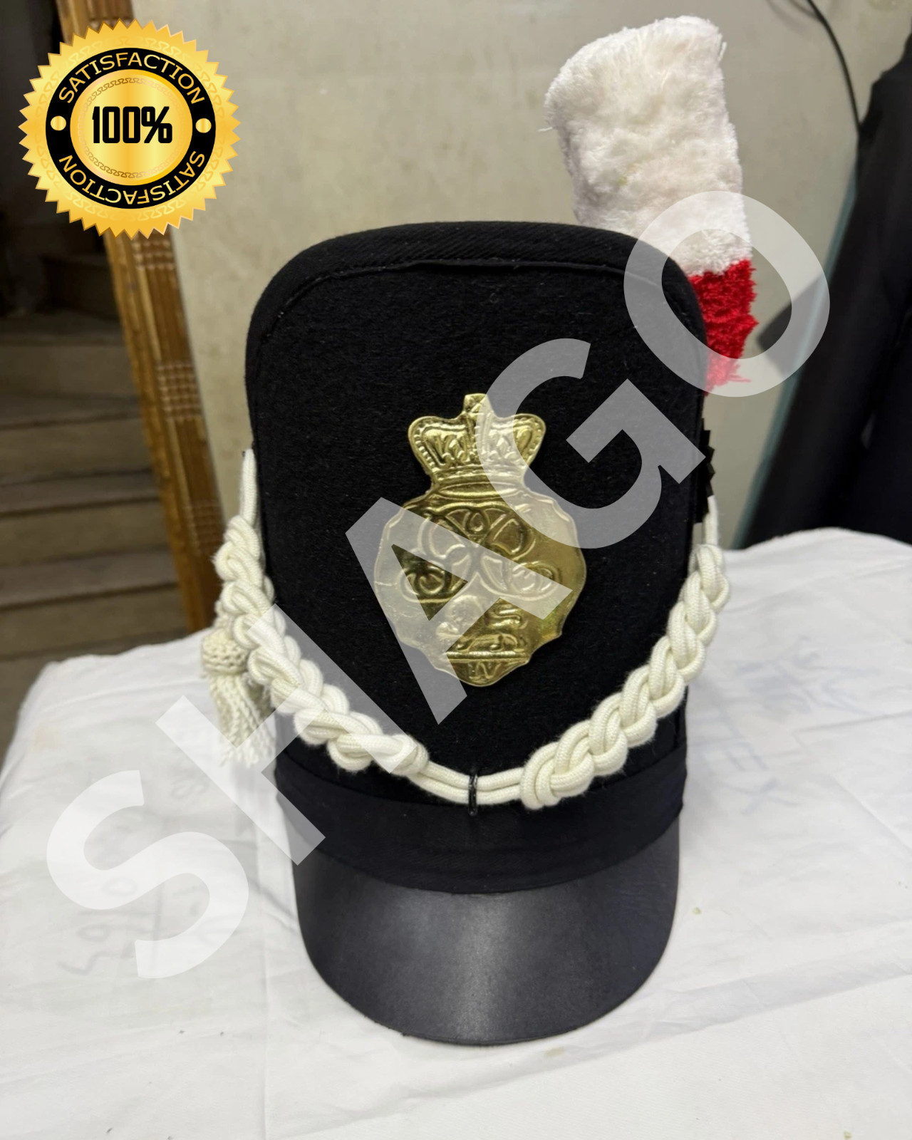 New Napoleonic 18th century British Shako HAT With Cord Repro