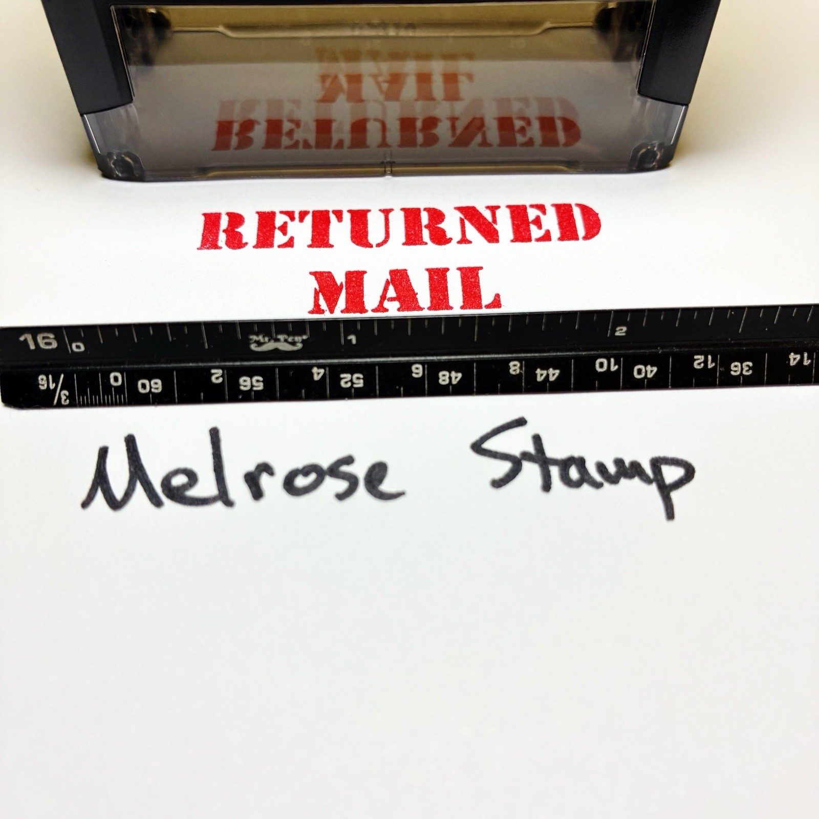 Returned Mail Rubber Stamp Red Ink Self Inking Ideal 4913