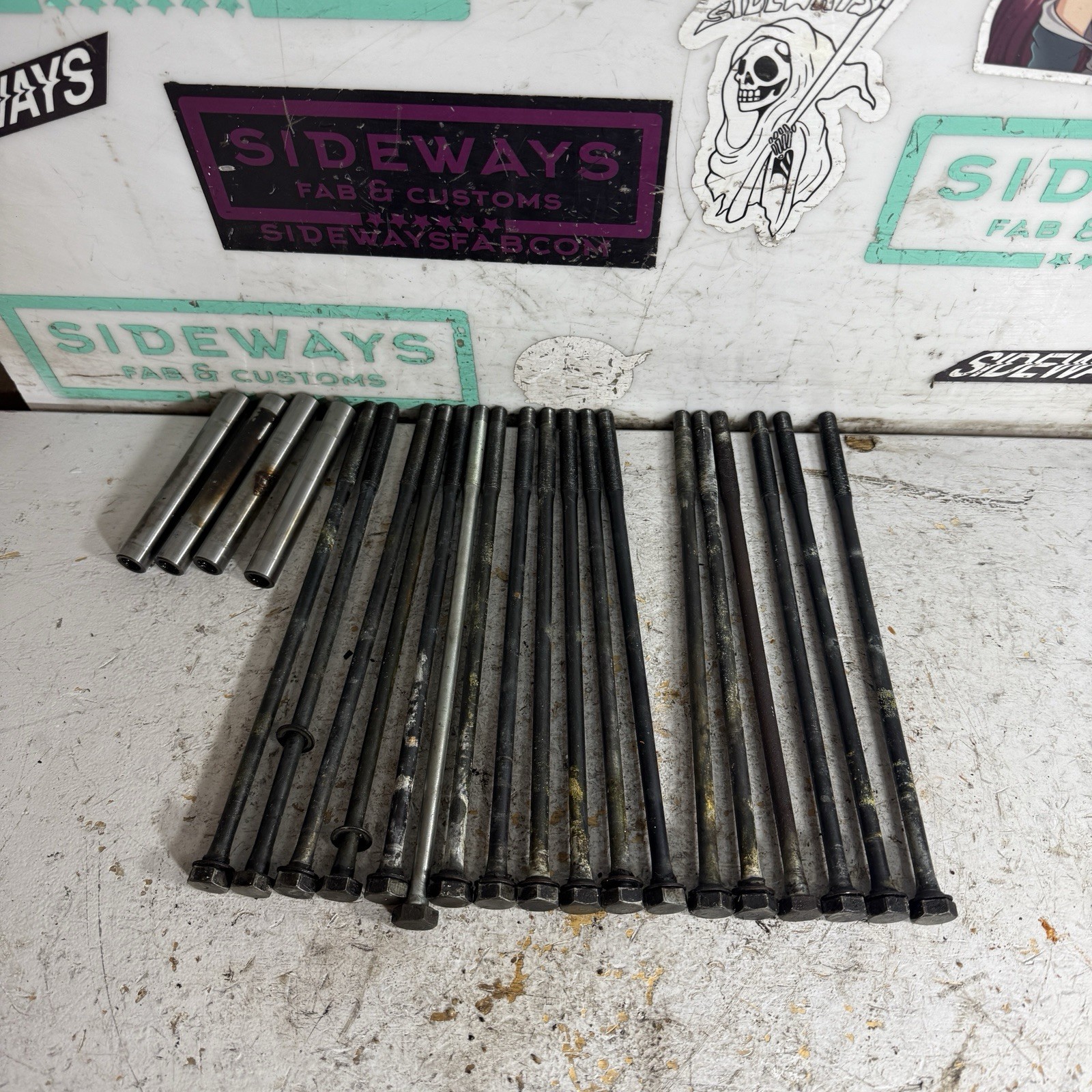 86-91 Mazda RX7 13B Engine Tension Bolts & Dowel Pins FC Rotary