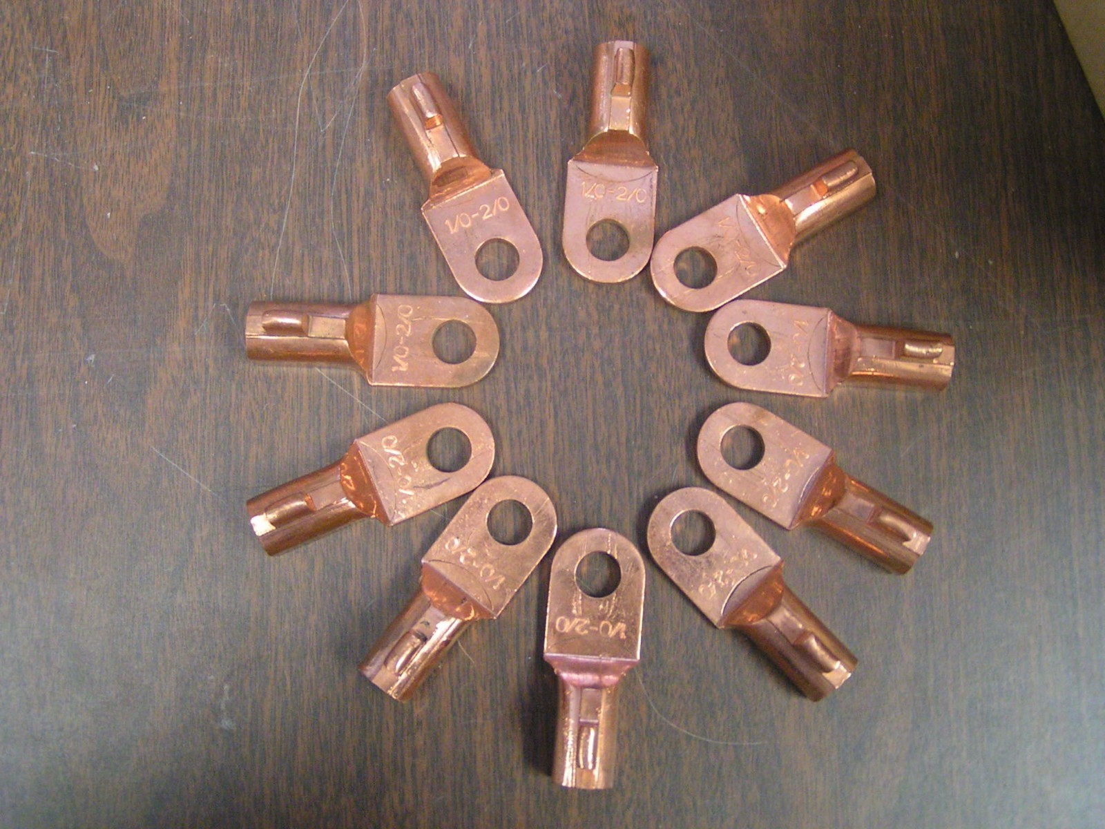 CABLE LUGS 10 EACH SAME AS T-120 CABLE SIZE 1/0 - 2/0, FREE GIFT