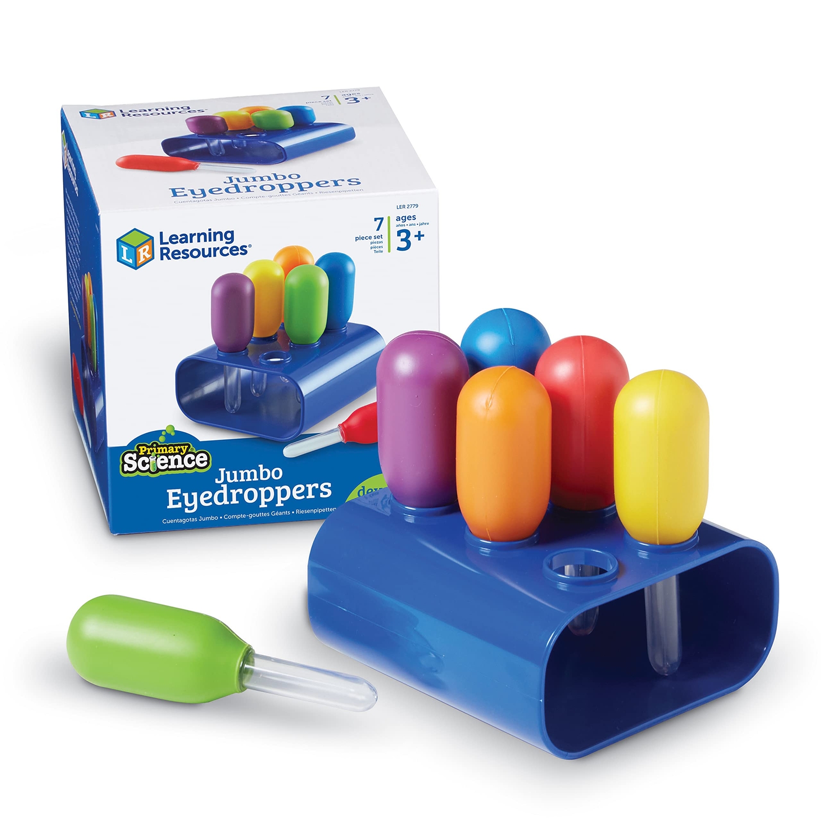 Colorful Science Fundamentals Kit for Kids 6 Eyedroppers for Fine Motor Skills