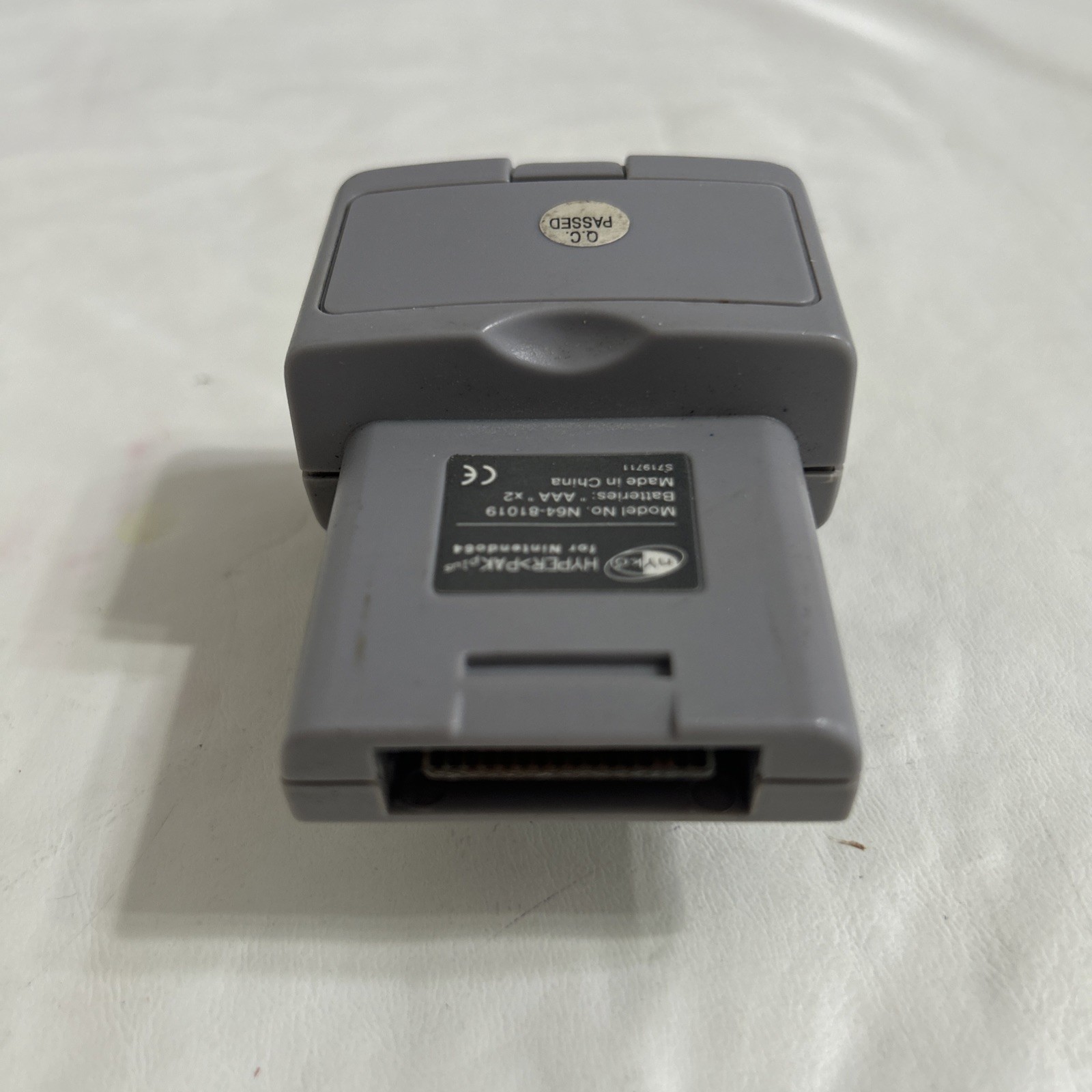 Nyko Hyper Pak Plus Memory Expansion Pack Rumble Grey Nintendo 64