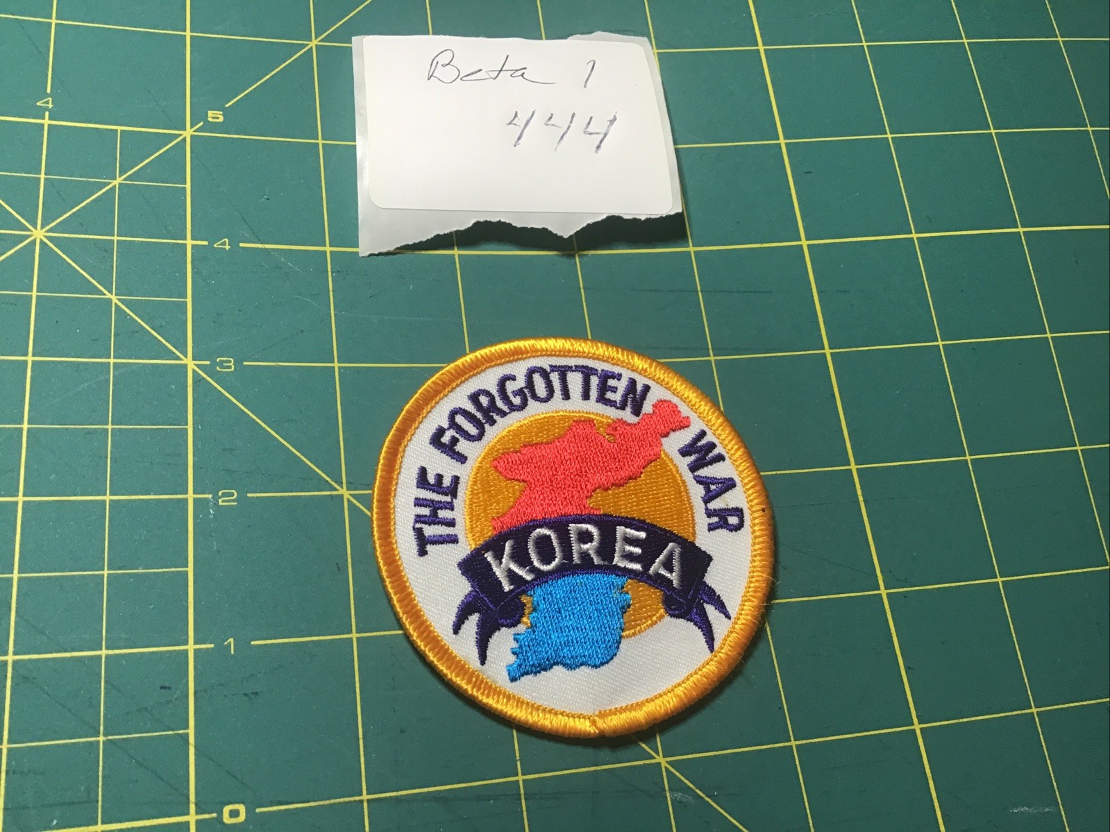 Korea - The Forgotten War (map) Patch 3" Round Embroidered Patch Iron/Sew on