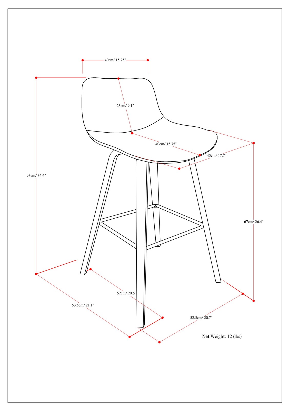 Harvard Bentwood Counter/ Bar Height Stool (Set of 2),Assembly required.