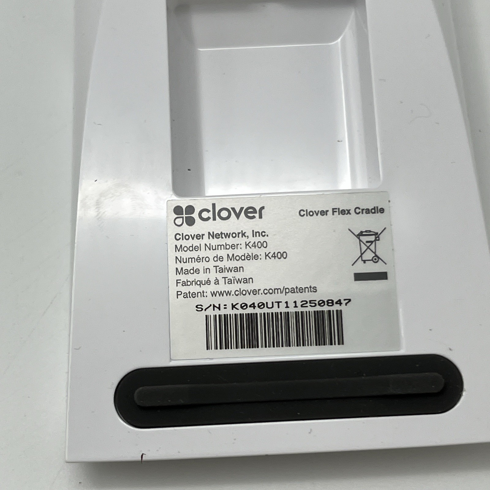 Clover Flex Charging Cradle K400 - No Power Cable