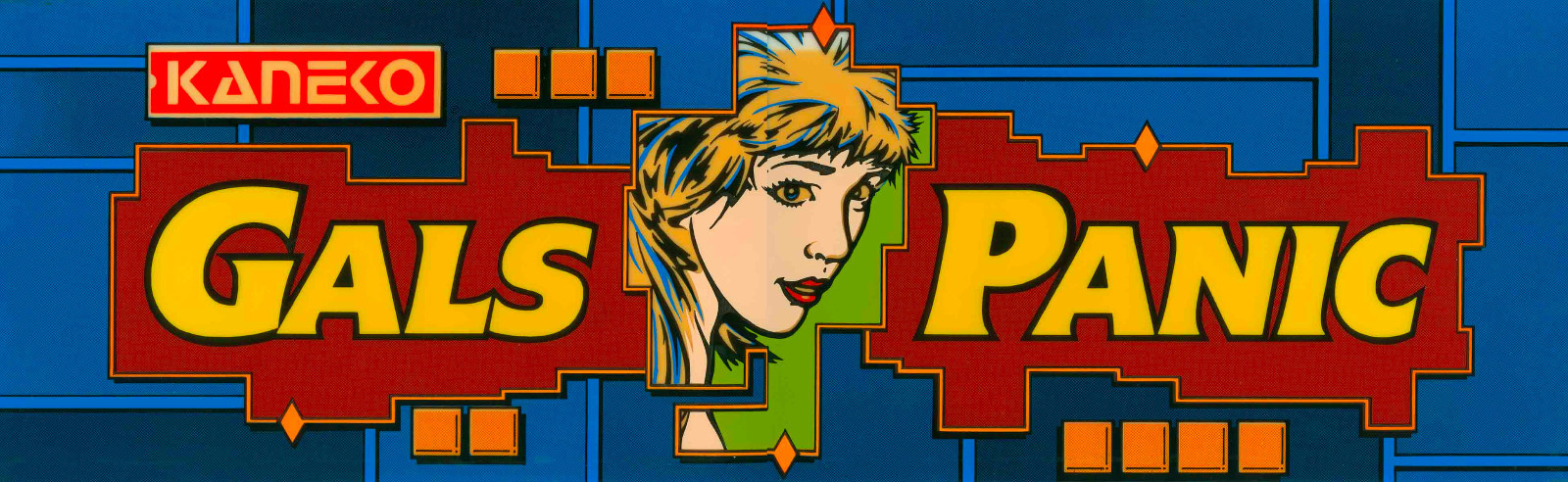 Gals Panic Arcade Marquee 26" x 8"