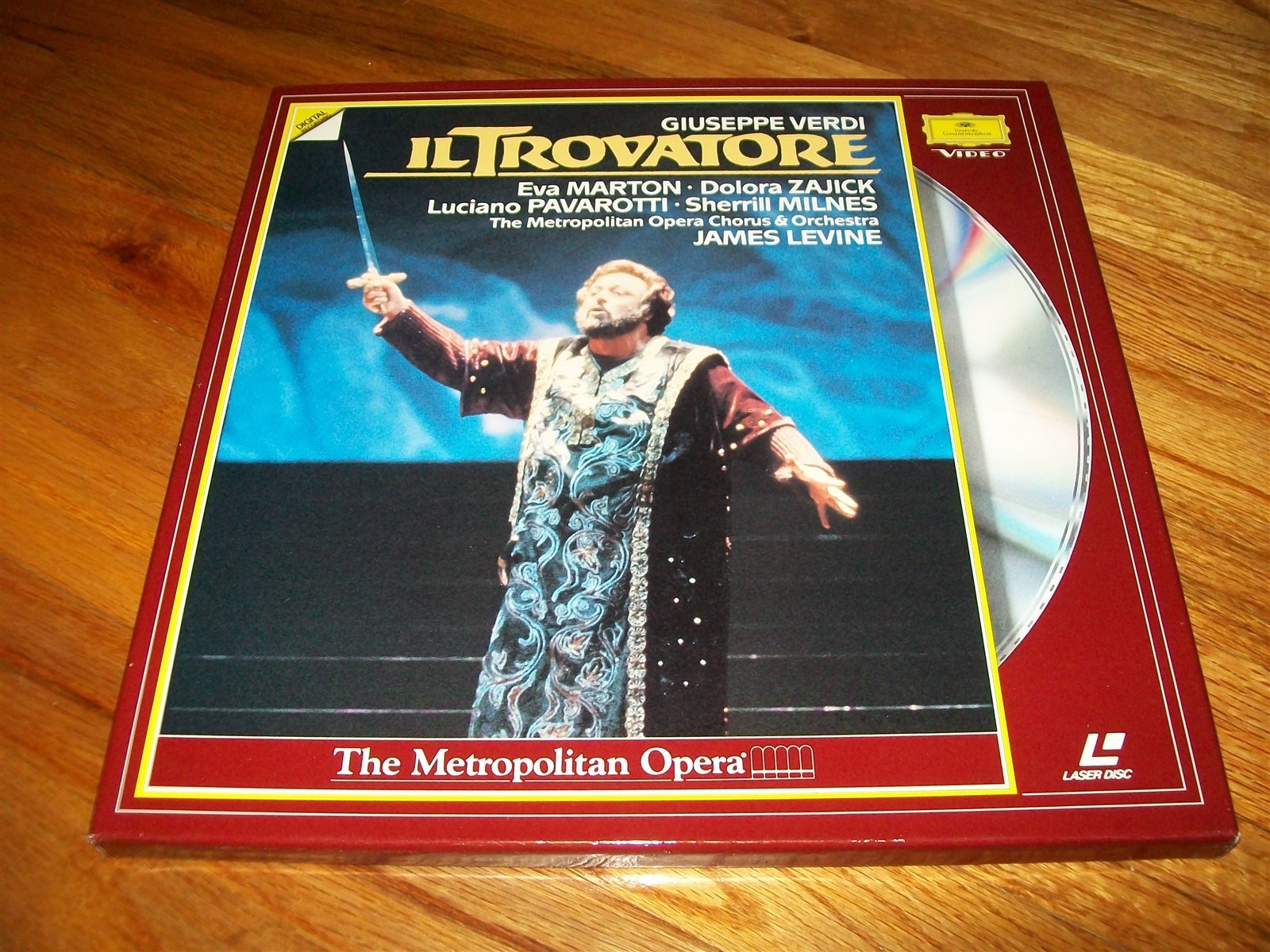 IL TROVATORE 2-Laserdisc LD BOXED SET VERDI OPERA JAMES LEVINE CONDUCTS RARE!