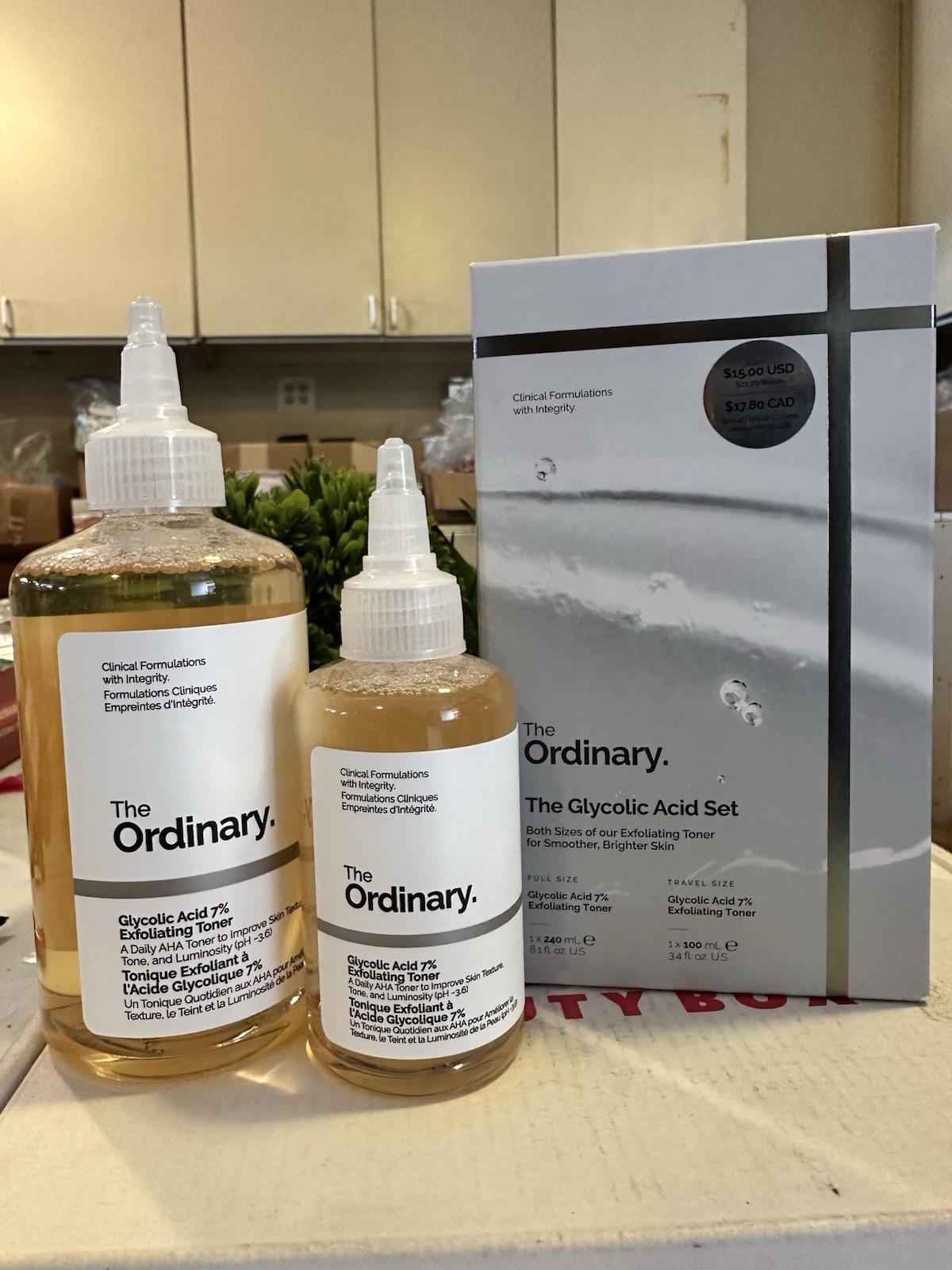 The Ordinary Glycolic Acid 7% Exfoliating Toner The Glycolic Acid Set