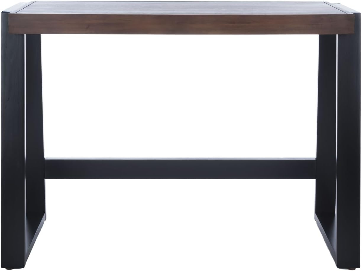 Modern Farmhouse Walnut & Black Desk - Home Collection Dennings