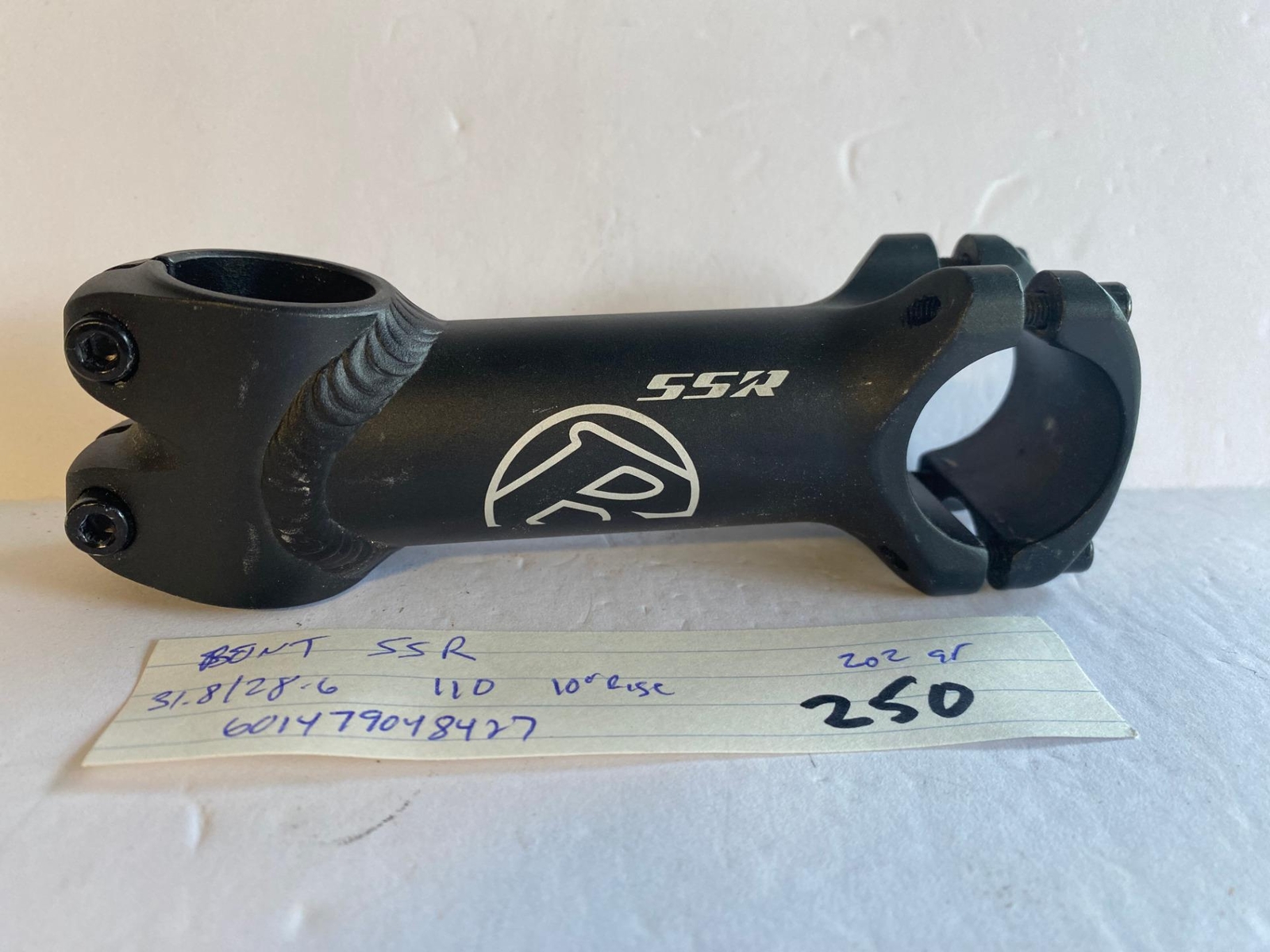 Bontrager SSR bicycle +-10° STEM 110mm 28.6 x 31.8 handlebar