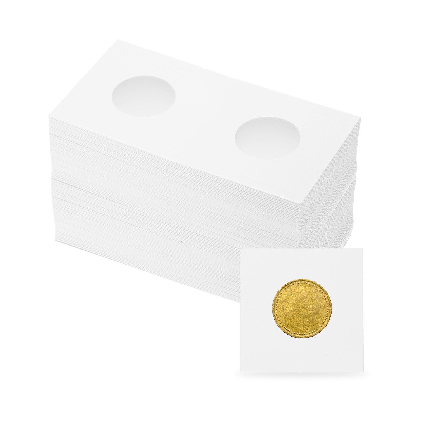 Coin holder 2"x2", 100 pieces for coin collection 23mm/0.9"