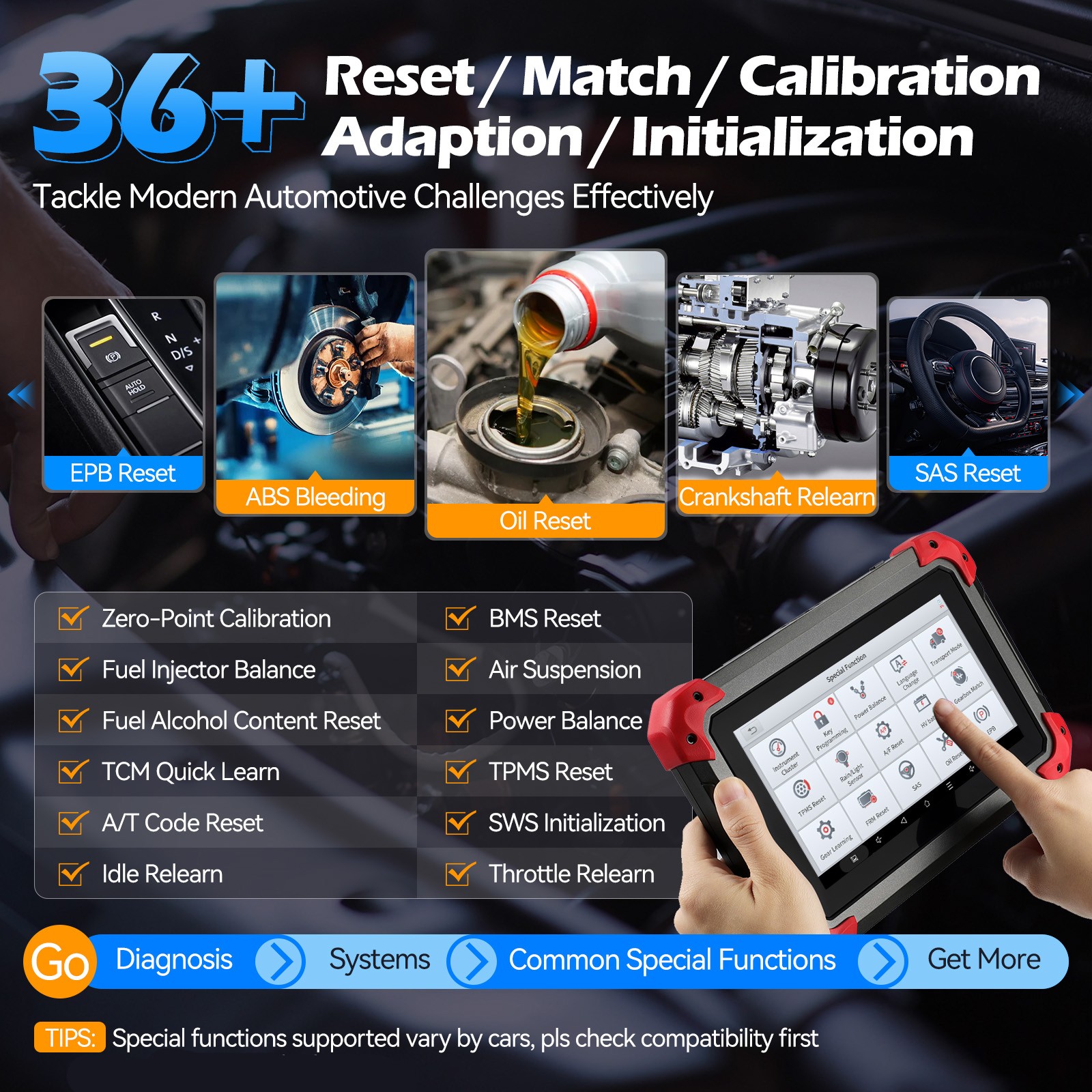 XTOOL D7 Auto Bidirectional OBD2 Scanner Full System Diagnostic Tool 36+Reset