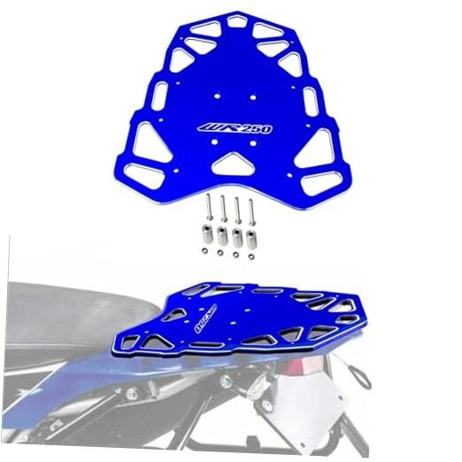 WR250R Luggage Rack Compatible with 2008-2021 WR 250R / 250X Top Rack Rear Blue