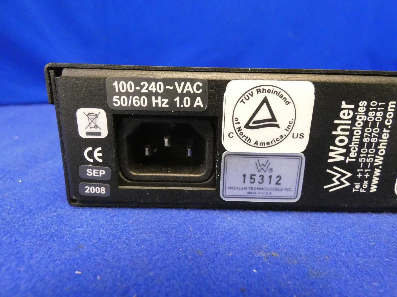 Wohler AMP1-DA Digital Audio Monitor Panel