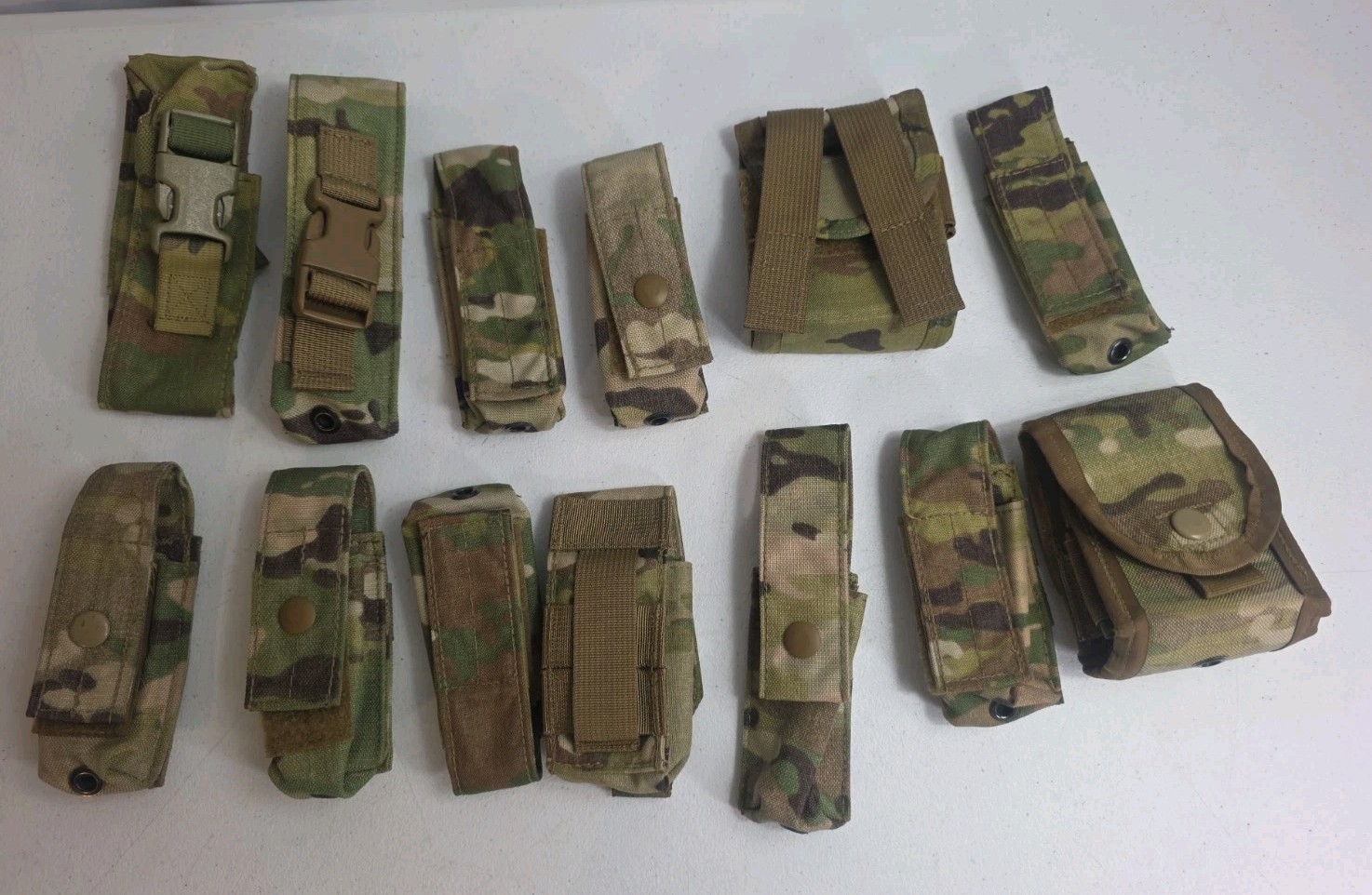 13pc OCP Multicam MOLLE Various Tactical Pouches