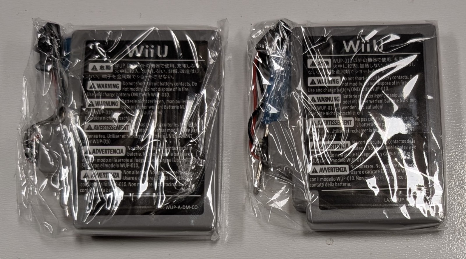 2 Lot Nintendo Wii U Model WUP-002 Gamepad Controller Battery