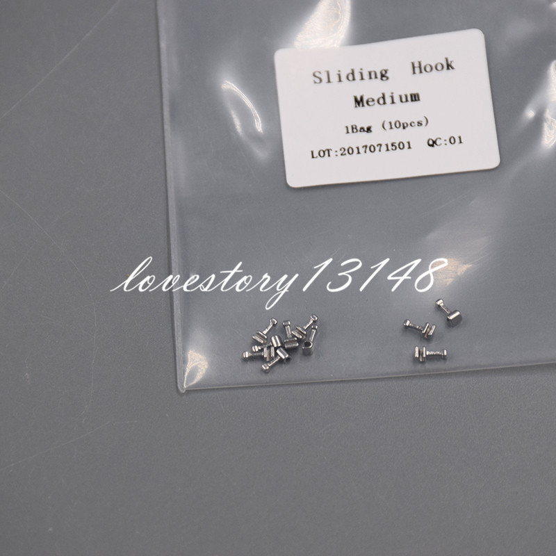 10 Pcs/Pack Dental Crimpable Stainless Orthodontic Arch Wire Hook Medium Type