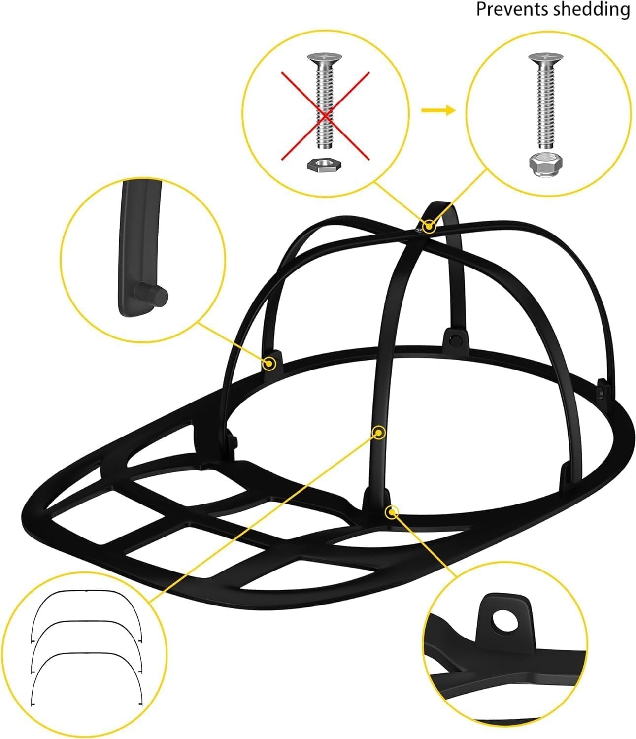 Hat Washer for Baseball Caps Sturdy Cleaning Protector with Frame Cage Laundry