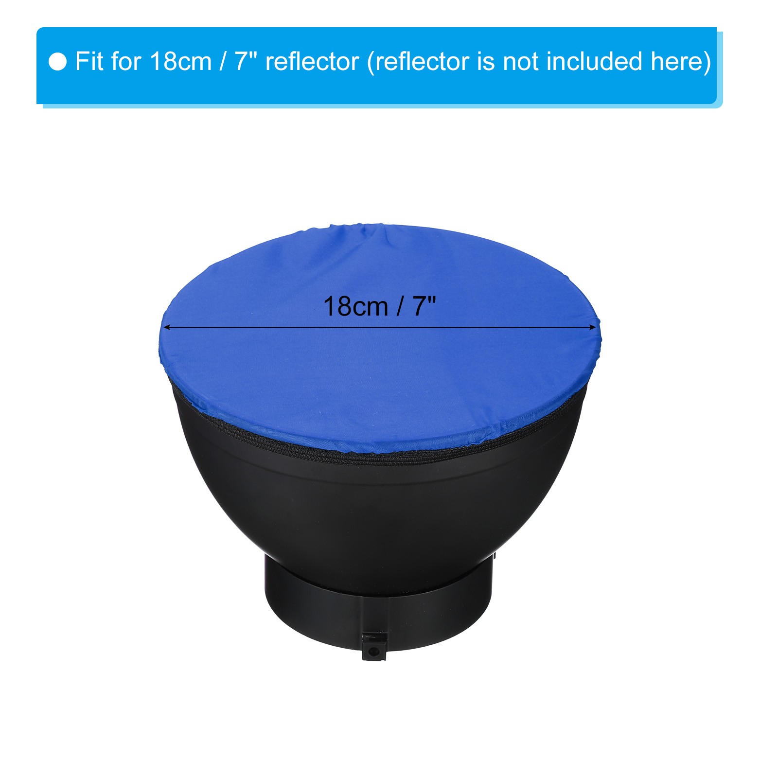 7" 18cm soft diffuser lamp cover, 4pcs fabric diffuser, blue