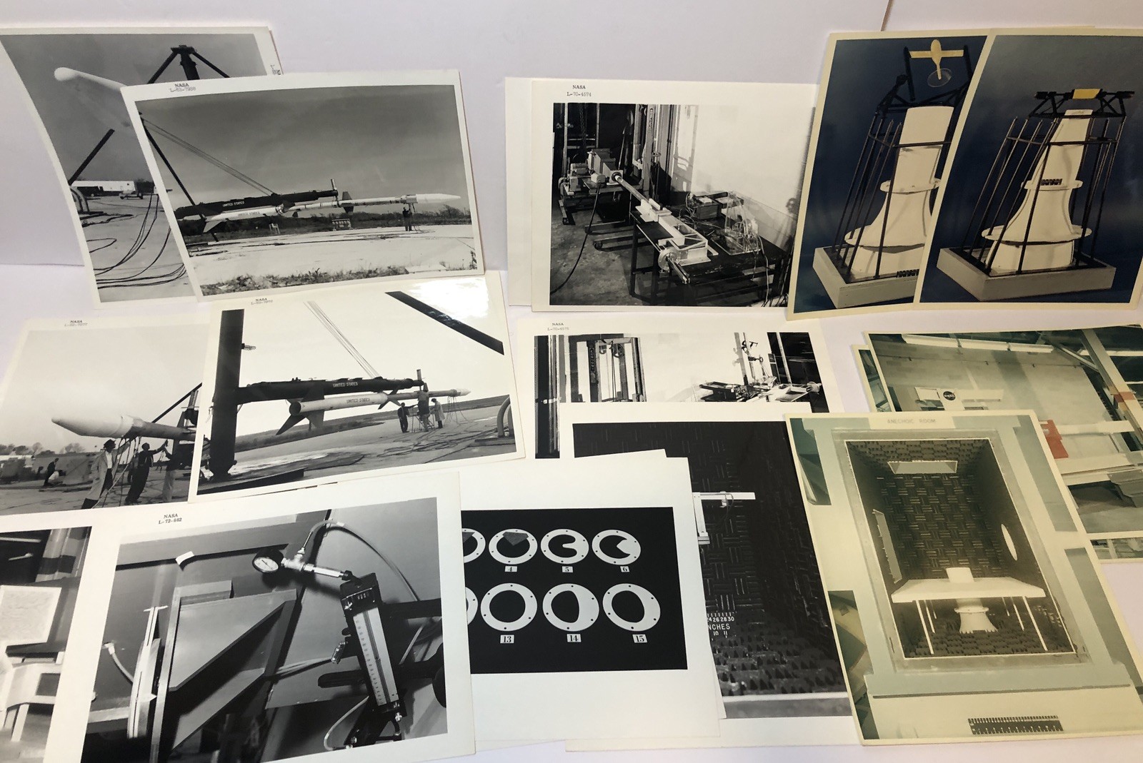 (17x) VTG 1960s-70s NASA Photos Javelin Mariner Program Aneholic Room Kodak 8x10