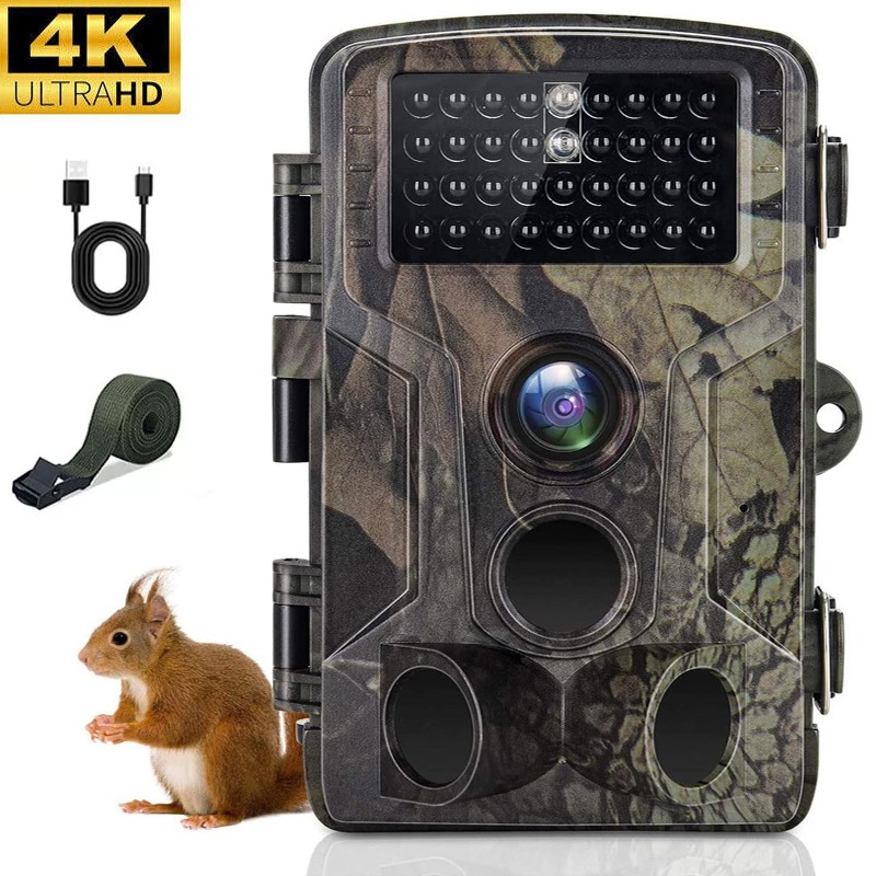 Wildlife Trail Camera 50MP 4K Game Night Vision Outdoor Motion Hunting Camera US