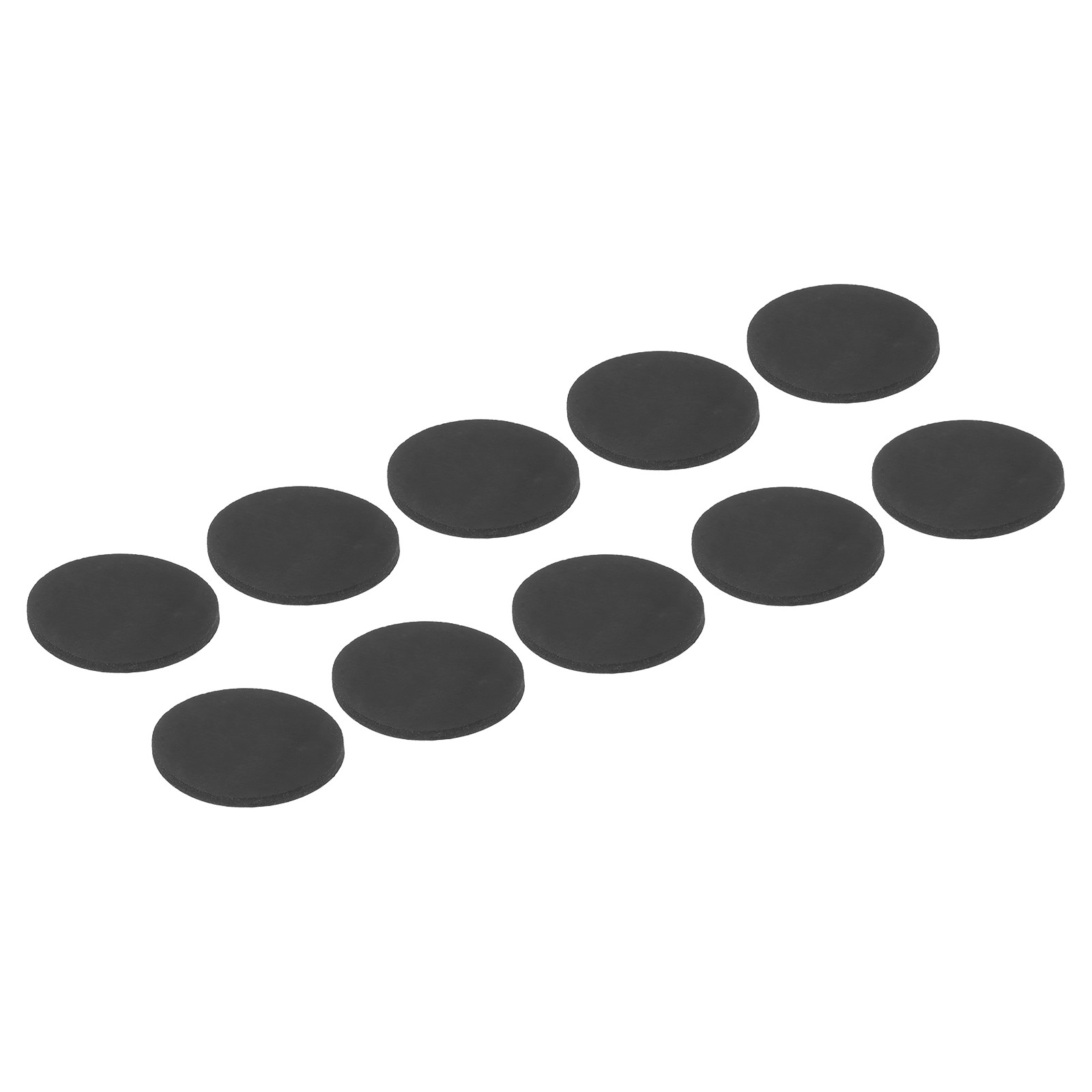 10 Pcs Non Slip Furniture Pads 32mm x 2mm, Adhesive Backed Rubber Feet
