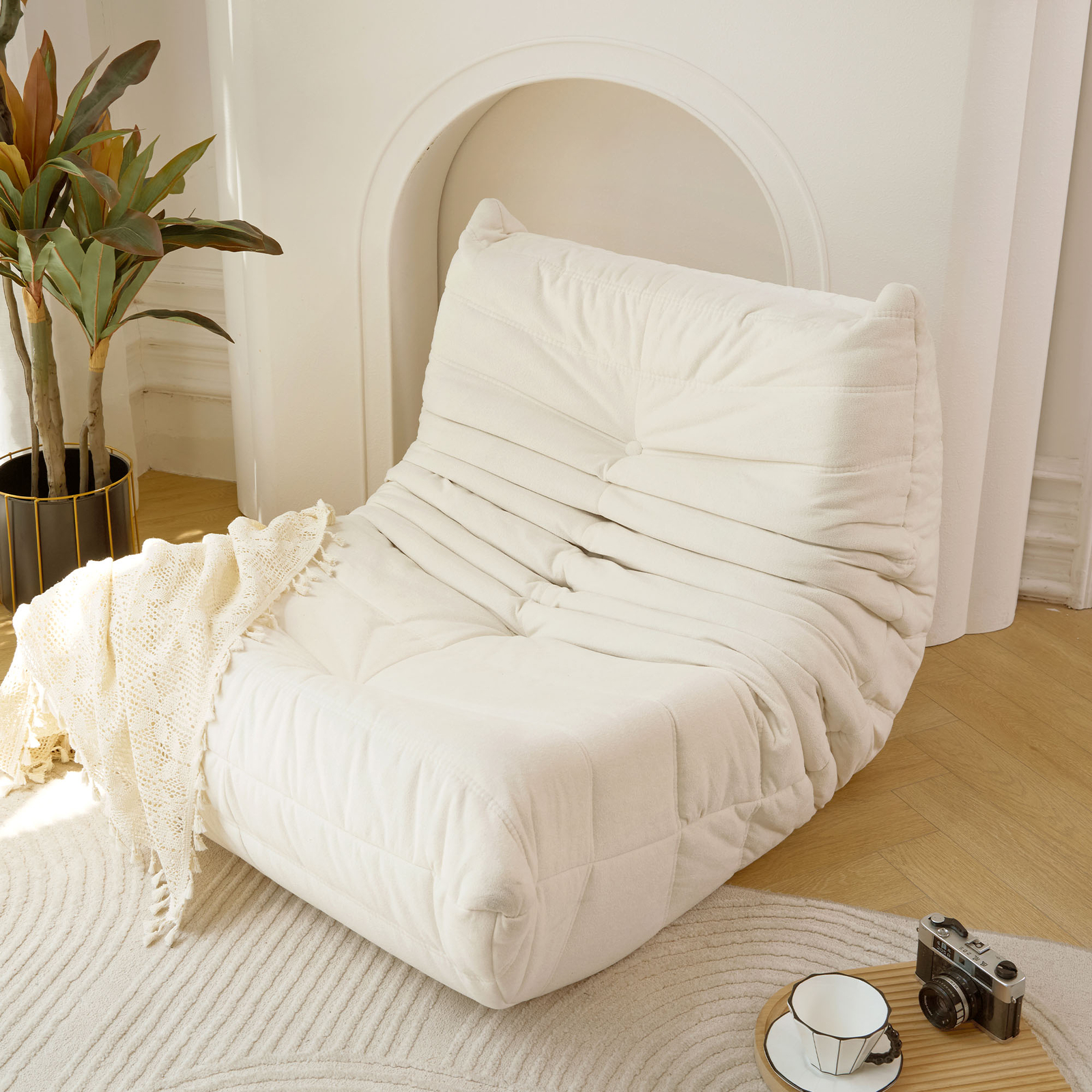 No Installation Bean Bag Chair Big Beanbag Chair for Adults Bean Bag Lounger Foa