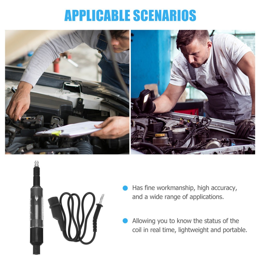 1 Set Practical Coil-on Tester Spark Circuit Tester Ignition System Detector