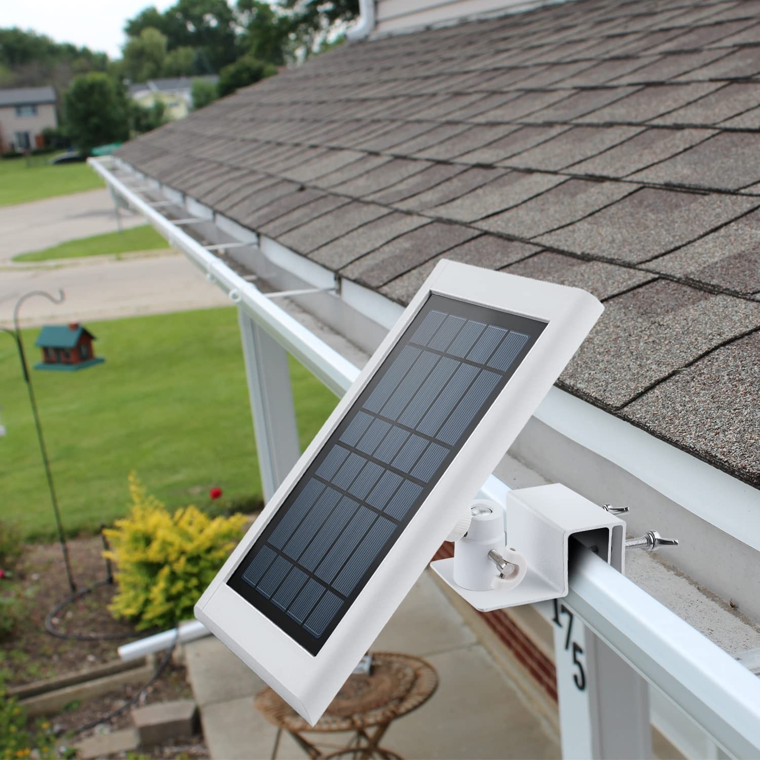 ALERTCAM Gutter Mount for Solar Panel, Adjustable Weatherproof Aluminum Alloy...