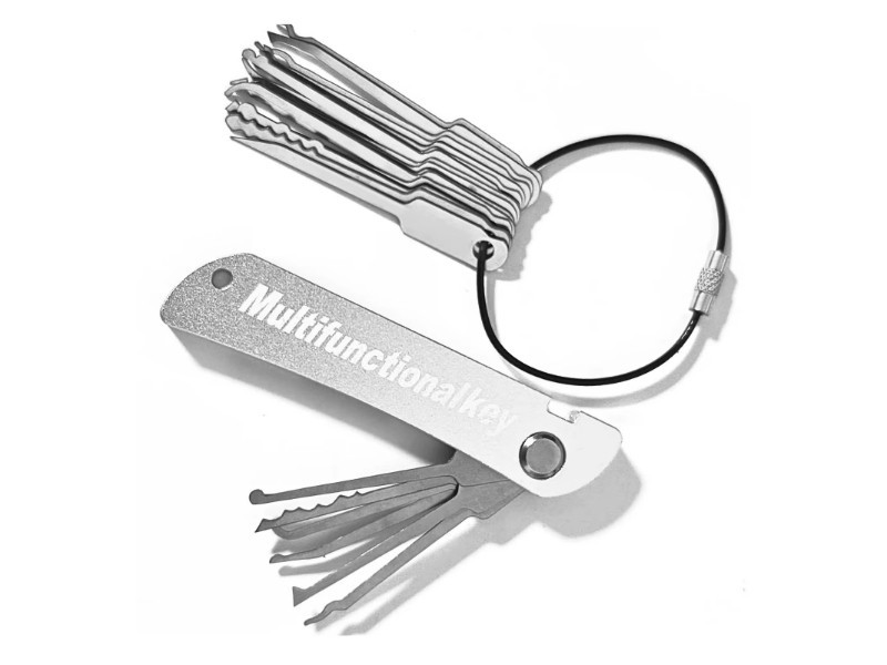 21pcs Stainless Steel Key Practice Set – Professional Door Unlocking Tools