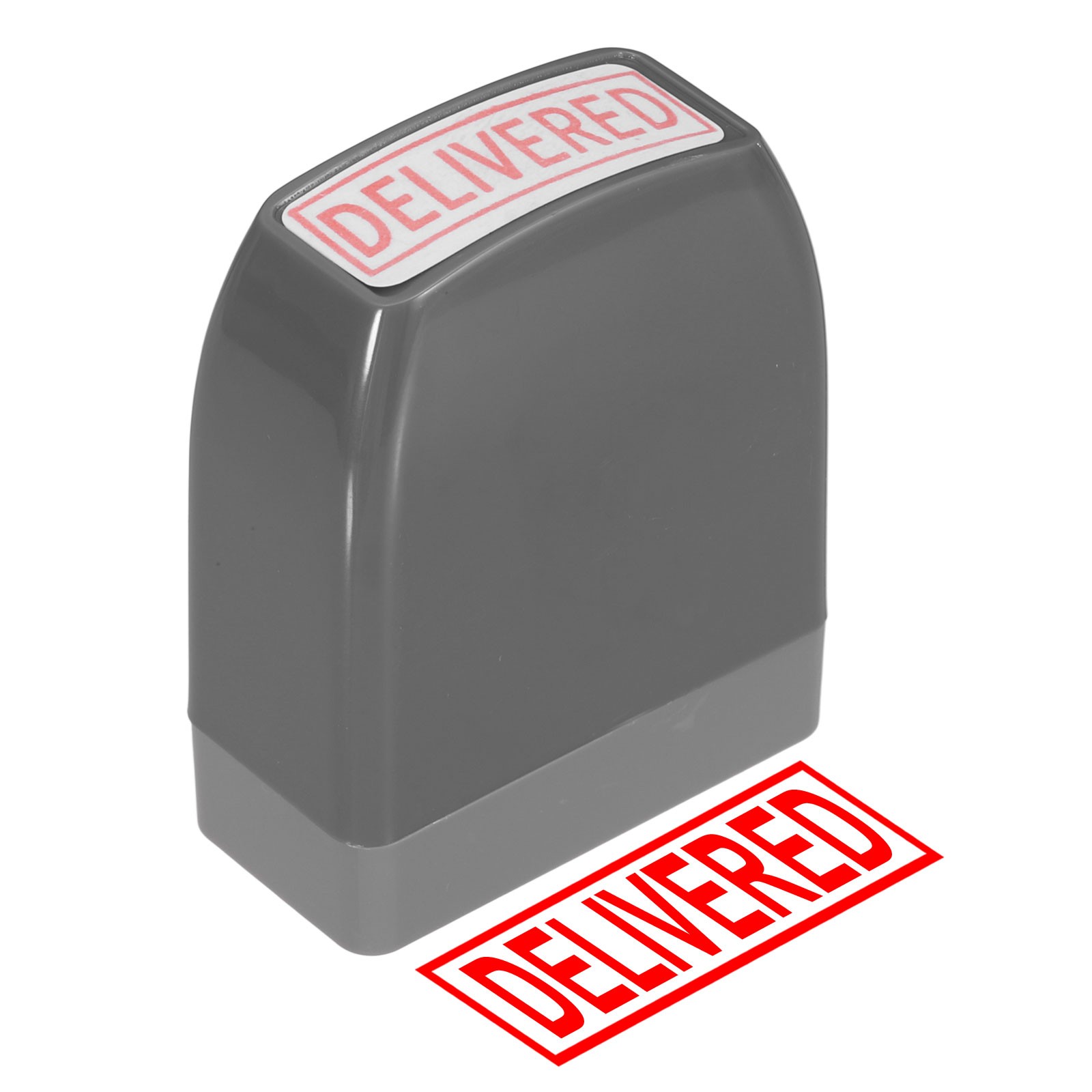 DELIVERED Notice Stamp Self Inking, Grey