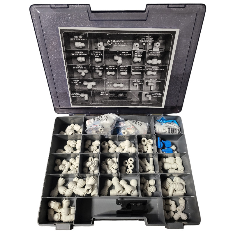 John Guest Kit-ISRK Polypropylene Service Repair Kit, 1/4 In, 3/8 In Tube Size