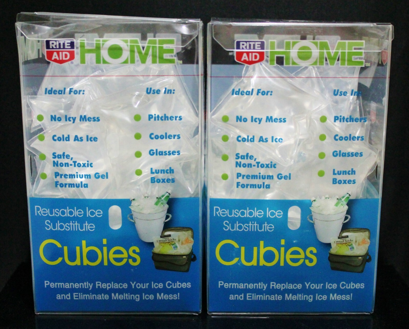 Rite Aid Reusable Ice Substitute Cubies 30 ct Ice Cube - 2 BOXES