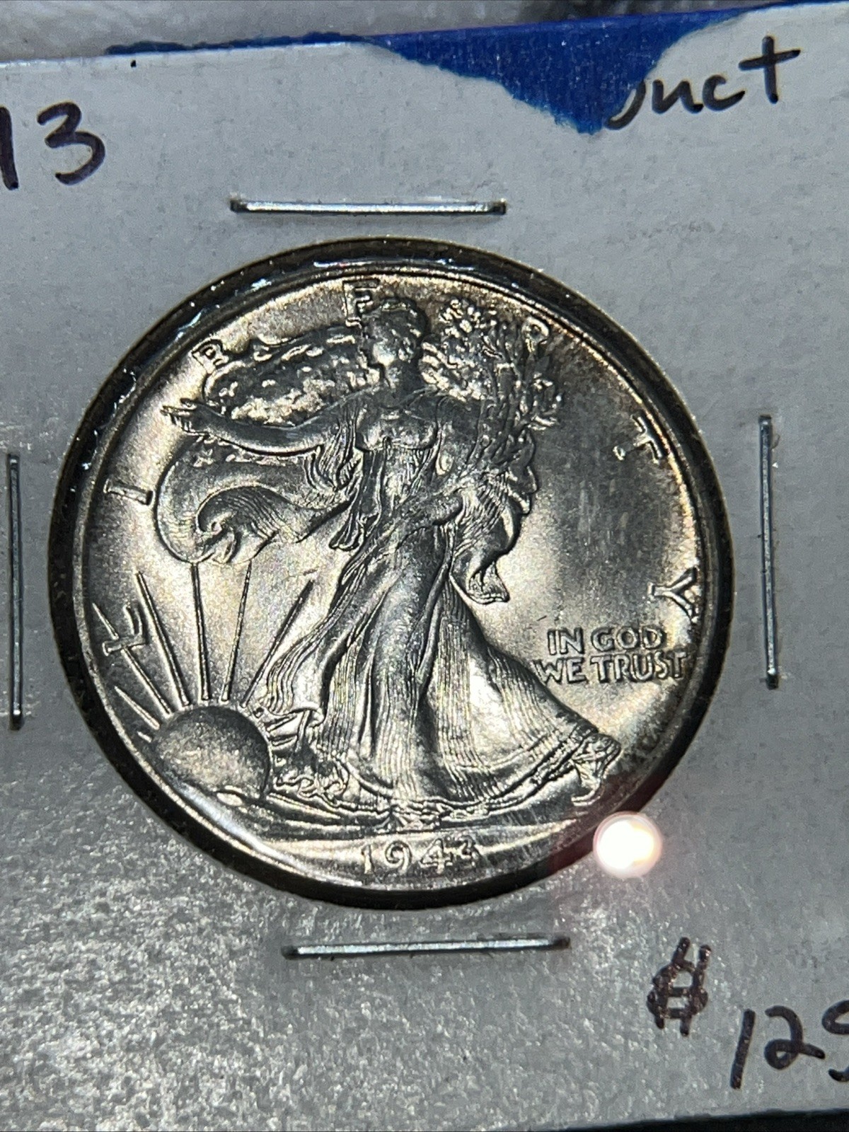 1943 Walking Liberty Half Dollar Uncirculated Plus Condition